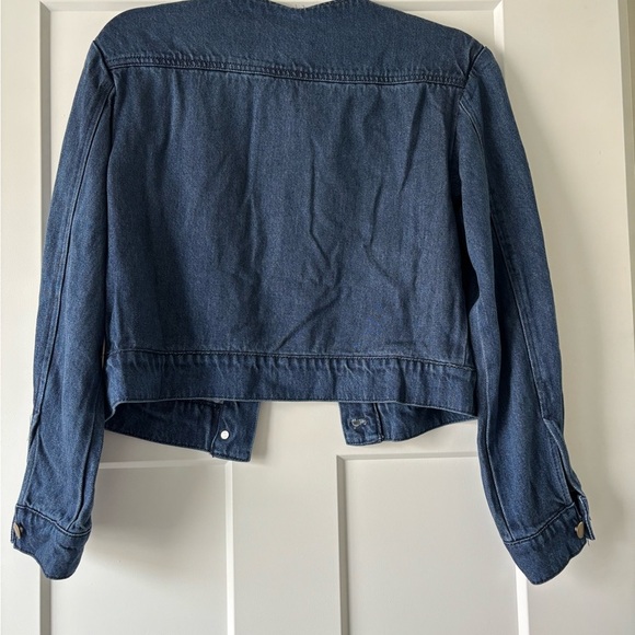 NEW YOUNG FABULOUS & BROKE Dayla
Collarless Denim Jacket medium indigo 563tn - Picture 5 of 6